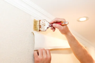 Pose de papier peint à Lanobre — revêtements muraux et toiles de verre